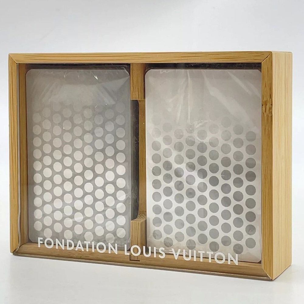 AUTHENTIC LOUIS VUITTON Playing Cards - 2 Sets of LV Cards & Box w Sliding Lid